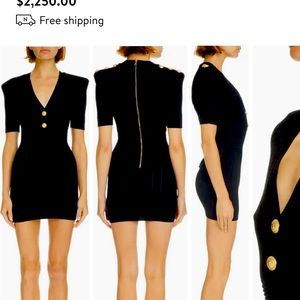 Balmain sweater dress ( Pointelle bodycon mini)